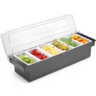 HENDI Bar Garnish Organizer - 6 Compartments — Photo 6