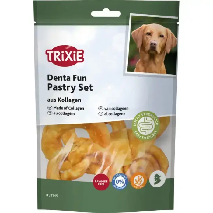 Trixie Denta Fun kollageeni saiakeste komplekt koertele, 100 g