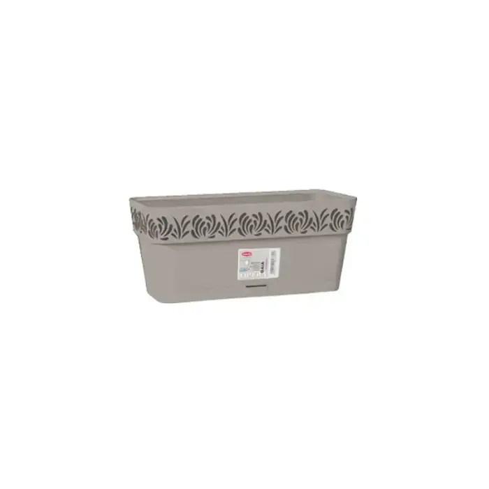 Lillekast alusega Gaia 30x13x12cm, helehall