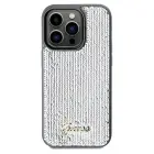 Guess Sequin Script Metal Hard Case for iPhone 14 Pro Max - Silver — Photo 3