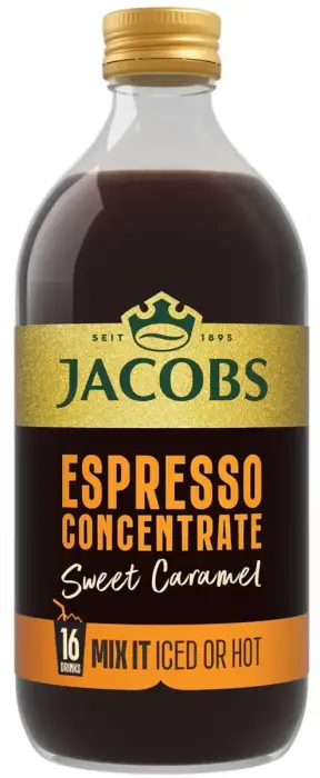 Aromatizuotas koncentruotas kavos gėrimas JACOBS ESPRESSO CARAMEL 485ml