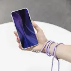 Universal neck strap for phones navy blue Фото num