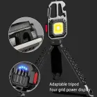 Mini flashlight LED keychain W5138 Type C with 4 screwdriver bits and tripod Фото num