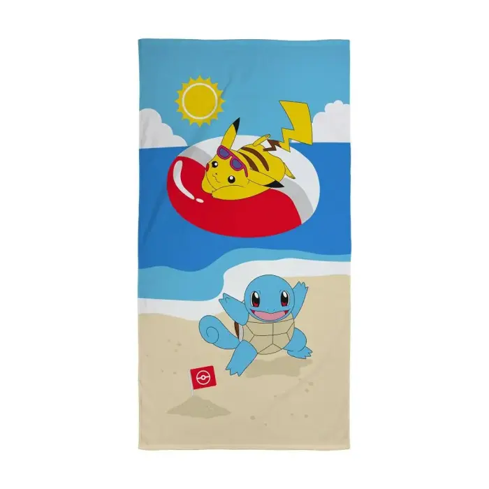 Halantex Pokemon on the Beach Kids Beach Towel 70x140 cm