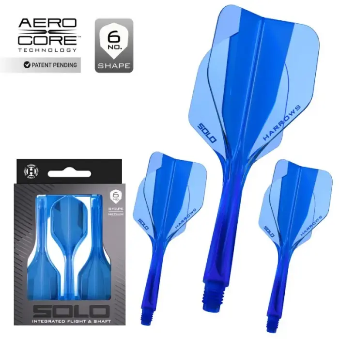 Shaft + feather Harrows Solo - blue - długość: midi