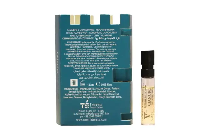 V Canto, Cianuro, Extrait De Parfum, Unisex, 1,5 ml paraudziņš