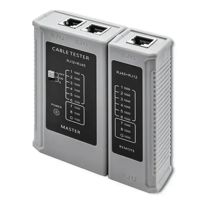 Qoltec Cable networks tester | RJ45 | RJ12 Photo