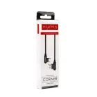 MX Corner Fast Charge USB-C Cable 2.4A 1m Black Angular — Photo 3