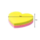 Sticky notes – heart shape, 100 pieces – small sticky notes — Photo 7