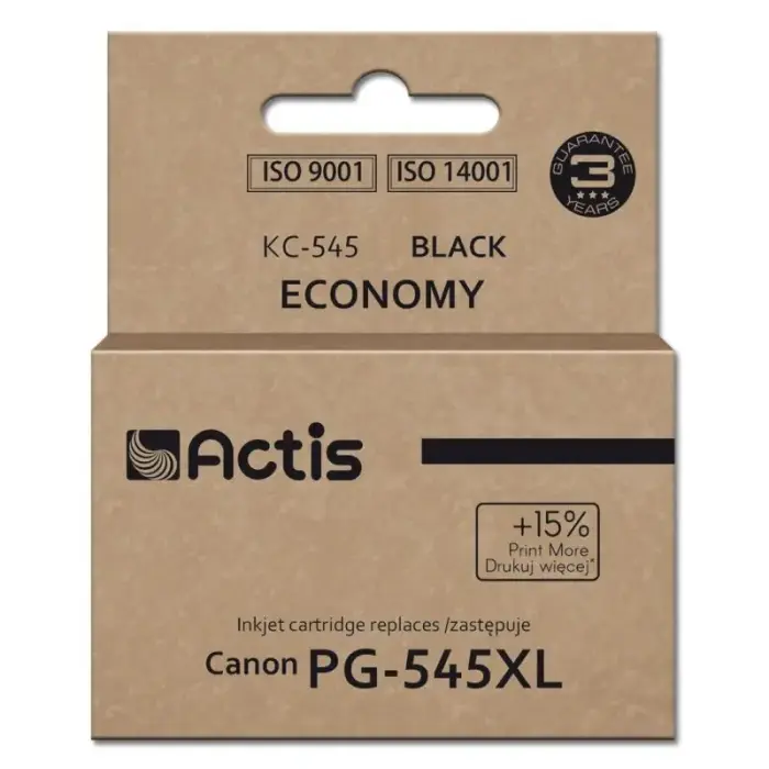 Actis KC-545 tinte (aizvietotājs Canon PG-545XL; Supreme; 15 ml; 207 lapas; melna)