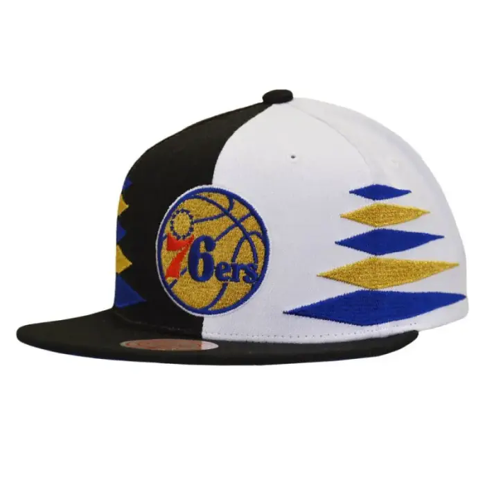 Mitchell & Ness NBA Diamond Cut Philadelphia 76ers Cap - HHSS1093-P76YYPPPBKWH, size UNIWERSALNY