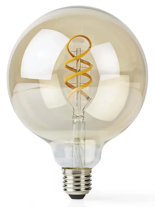 NEDIS Wi-Fi умная LED žárovka s vláknem/ E27/ G125/ 4,9W/ 230V/ 360lm/ teplá až studená белая/ 1800 - 6500K/ stmívatelná