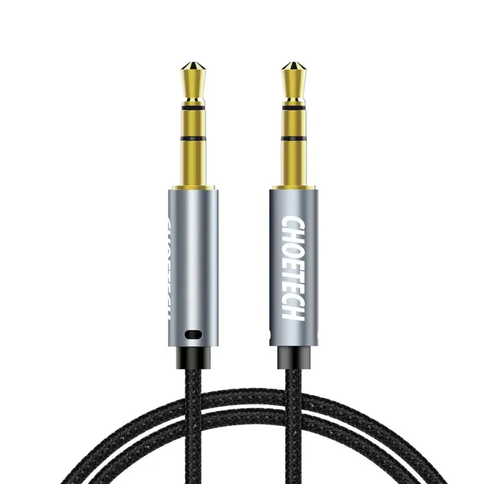 Choetech AUX002 3.5mm AUX audio kabelis 1.2m – Melns