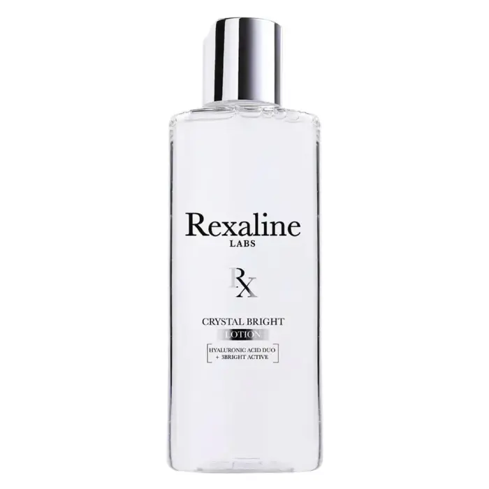 Rexaline, Crystal Bright, Гиалуроновая кислота + 3 Bright Active, Осветляющий Отшелушивающий Лосьон, 150 ml