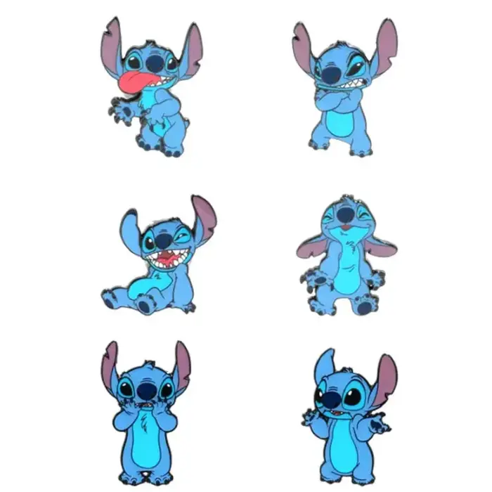 Akloji dėžutė Emalio segtukas Disney Stitch, asorti