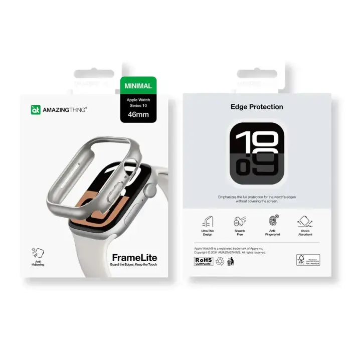 AmazingThing Minimal Case for Apple Watch 46mm â silver Foto 10