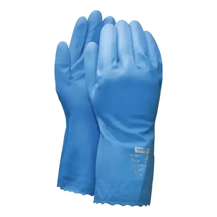 Darba cimdi TAMREX 3801 – vinila – zili – 8. izmērs