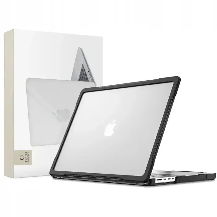 TECH-PROTECT VELAR MacBook Pro 14 M1-M5 Pro / M5 Pro Max (2021-2026) Case - Black/Matte Clear