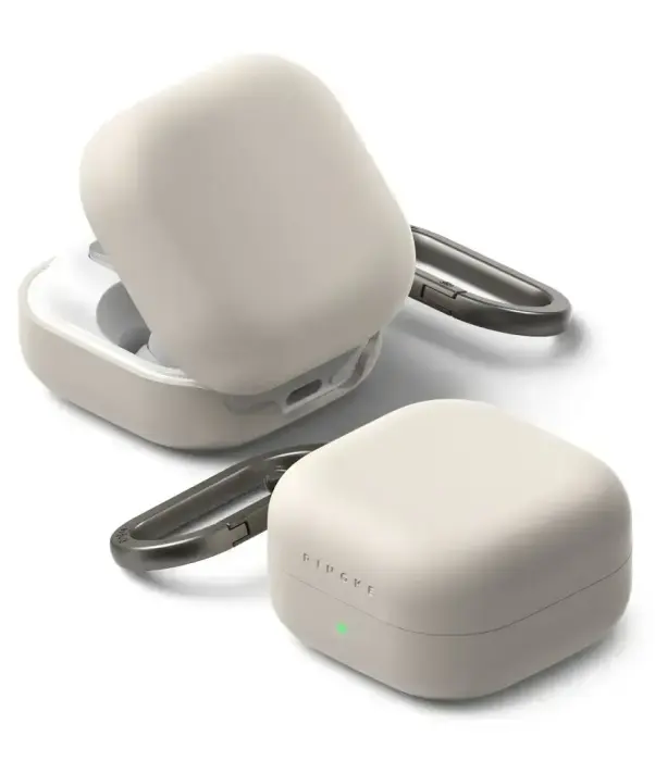 RINGKE silikoninis dėklas, skirtas Samsung Galaxy Buds 4 / 4 Pro - Stone