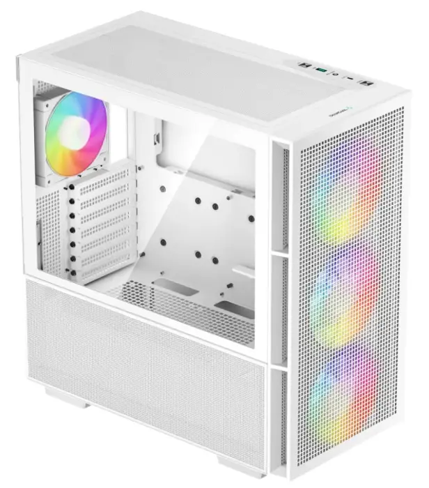 DEEPCOOL PC Case CH560 / MidT/ 3x140 a 120mm ARGB fan / USB 3.0 / tvrzené sklo / white