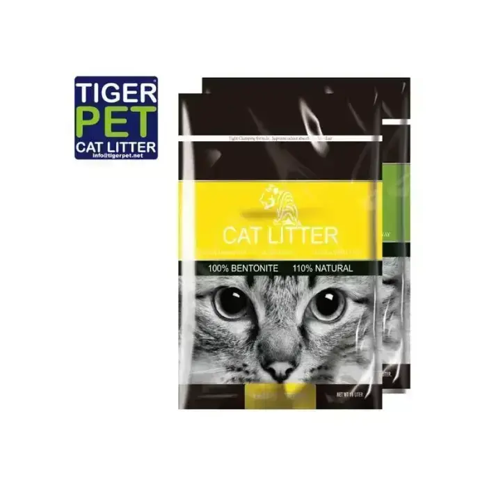 Tiger Pet Lemon Scent — clumping bentonite cat litter with lemon scent, 5 L
