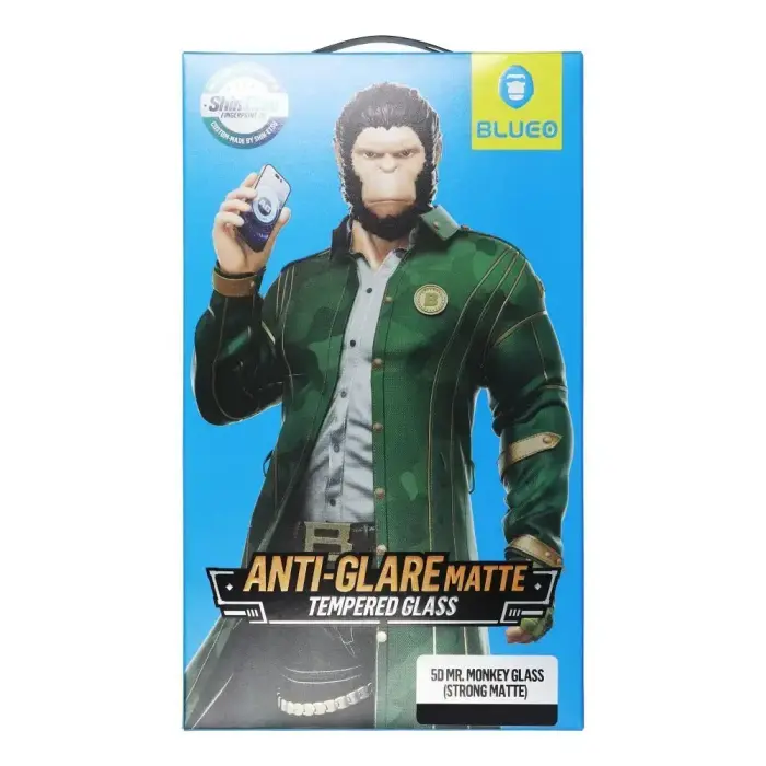 Mr. Monkey Glass 5D Anti-Glare Strong Matte aizsargstikls telefona ekrānam iPhone 18 Pro