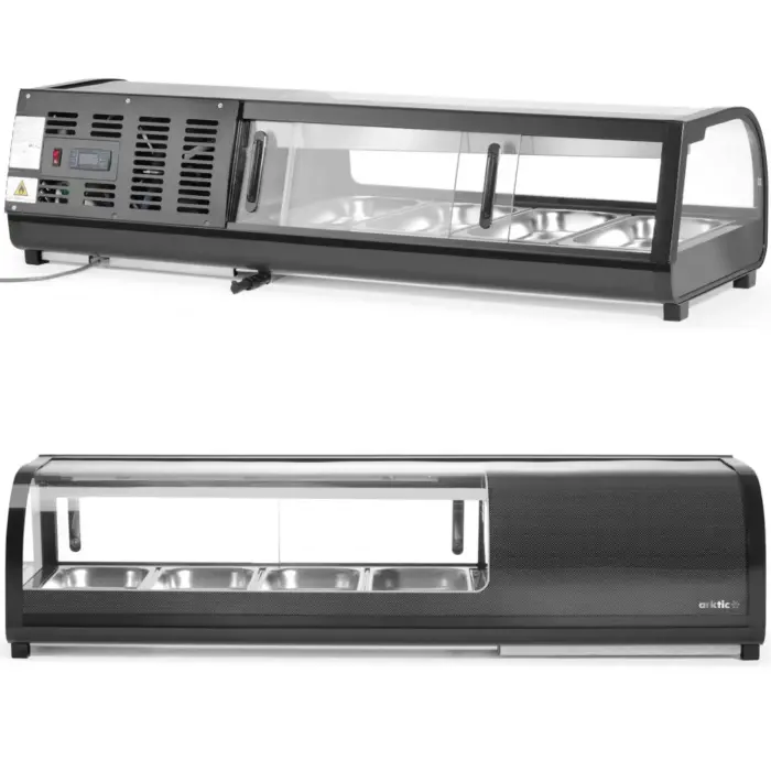 Suši vitrina 4x GN 1/3 LED 0-12 °C 190 W
