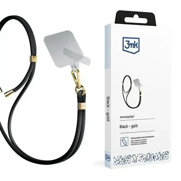 3MK EasyClip Black (gold) telefonirihm