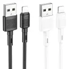 Cable USB A to Lightning Hoco 2,4A 1 m X83 white Foto 4