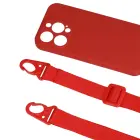 Strap Silicone Case for iPhone 12 Pro, red — Photo 5