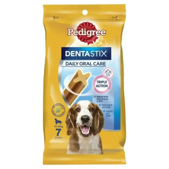 Pedigree Dentastix Medium dantų lazdelės (7 vnt.) 180g M