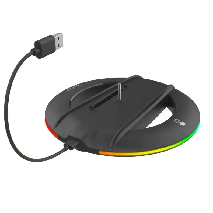 iPega P5S025SH Vertical Stand with RGB for PS5 Slim/PS5 Pro Black (Damaged Package)