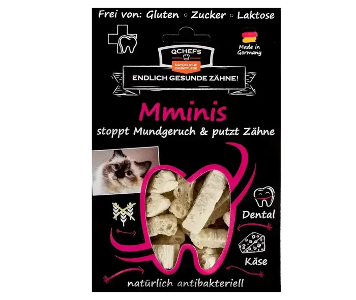 QCHEFS kačių skanėstas dantų priežiūrai Mminis 60 g