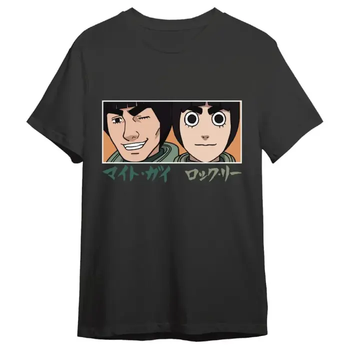 Naruto Shippuden Guy Sensei & Rock Lee Eyes pieaugušo T-krekls