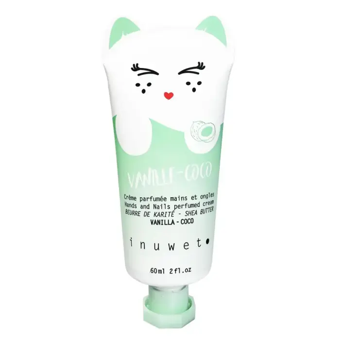 Inuwet, Vanilla-Coco, Vegan, Hydrating & Nourishing & Softening, Hand & Nail Cream, Vanilla, 60 ml
