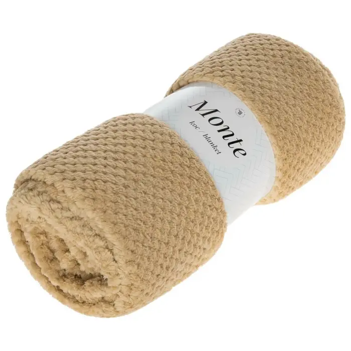 Microfiber Blanket Throw 75x150 Monte Beige