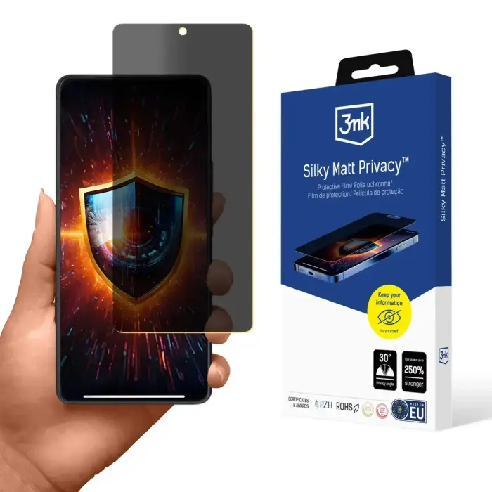 Asus ROG Phone 9/9 Pro - 3mk Silky Matt Privacy aizsargplēve