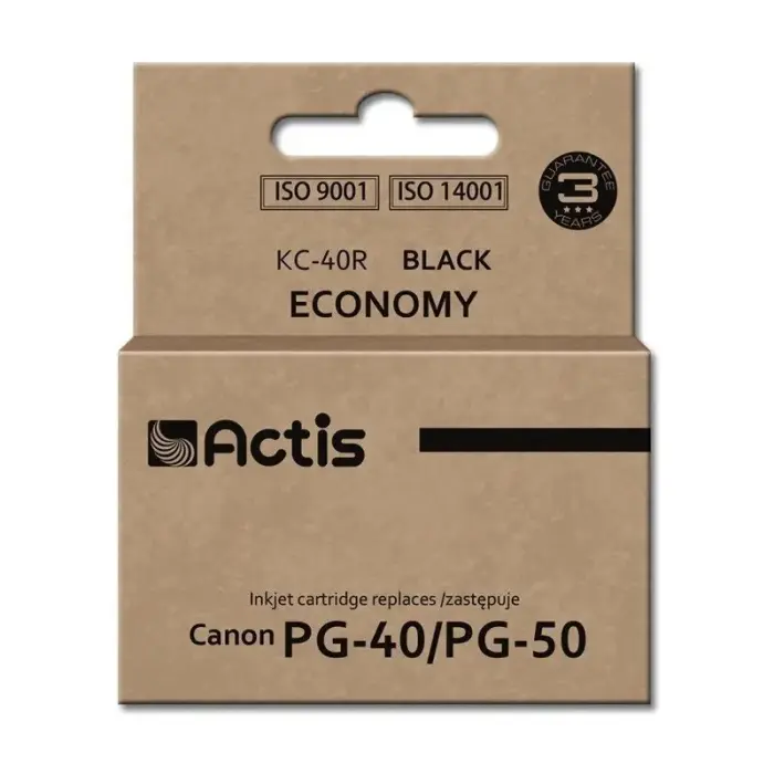 Actis KC-40R tinte (Canon PG-40/PG-50 aizvietotājs; Standarta; 25 ml; melna)