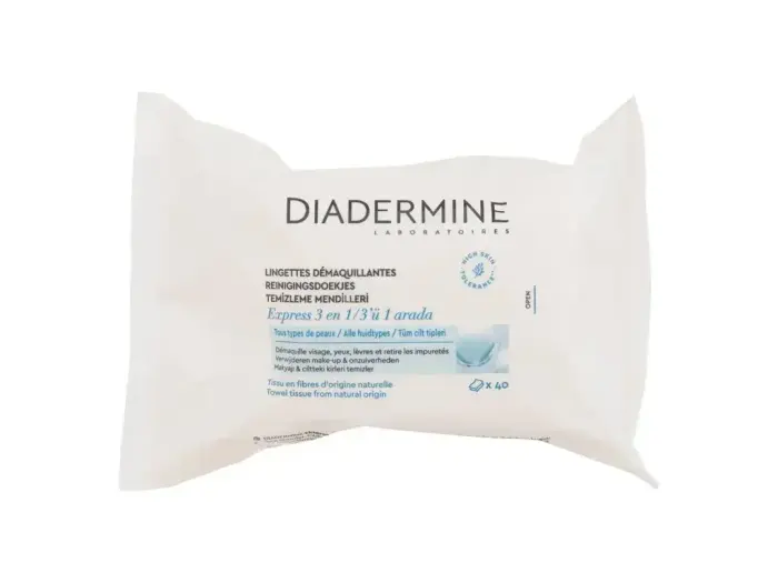 Diadermine Express Fresh 3-in-1 puhastuslapid 40 tk