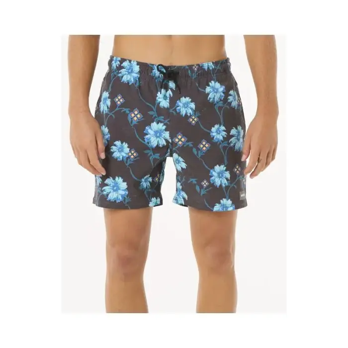 RIP CURL Surf Revival Floral Volley Boardshorts - Black - Size: S
