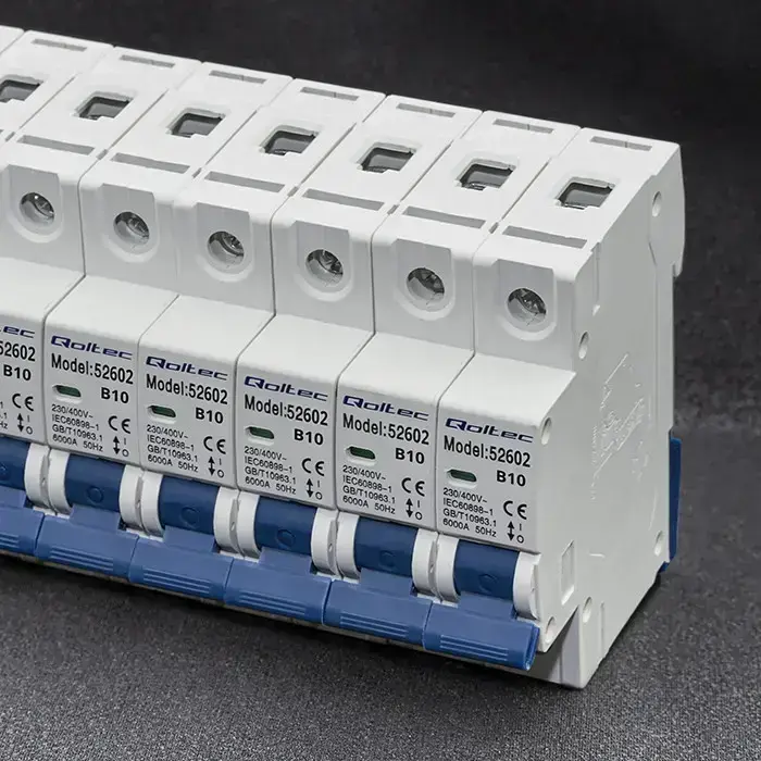 Qoltec Overcurrent Circuit Breaker B10 | Fuse | AC | 10A | 1P Foto 6