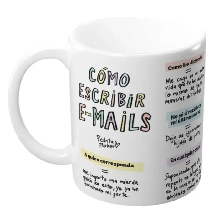 Pedrita Parker Como Escribir Email mug