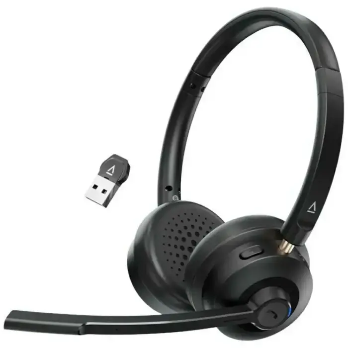 Creative Chat Wireless Bluetooth Headphones with Microphone – Black