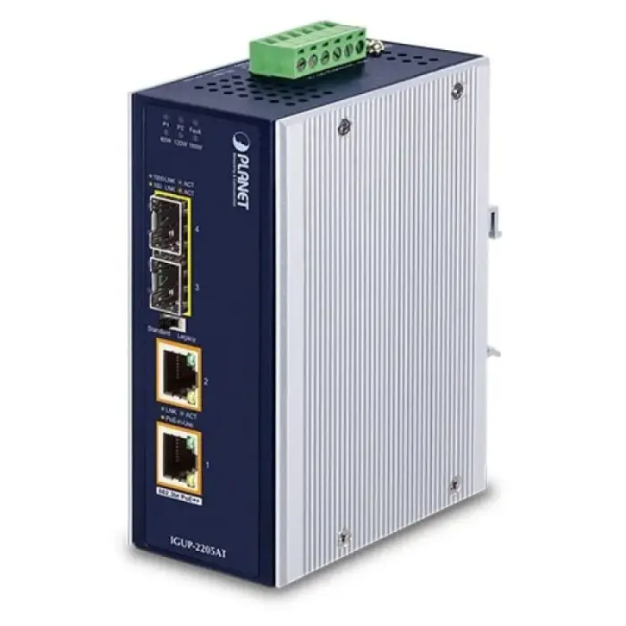 Сетевой конвертер PLANET IGUP-2205AT 1000 Мбит/с – синий