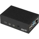 Joy-iT Aluminium case black for Raspberry Pi 4B — Nuotrauka 1