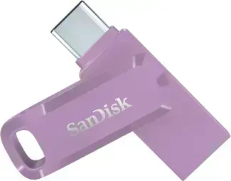 SanDisk Ultra Dual Drive Go USB-A / USB Type-C 64GB Lavender atmintinė