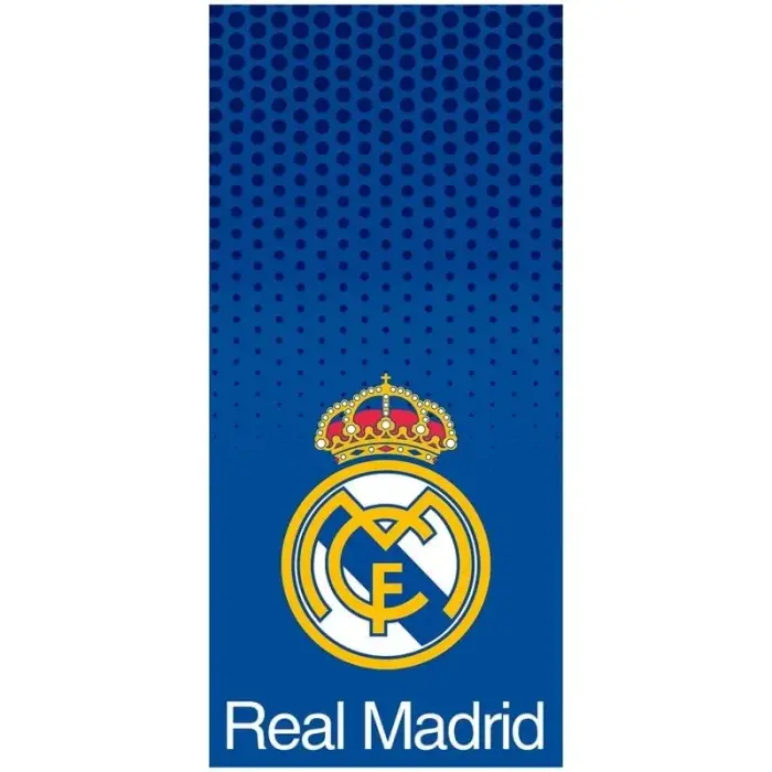 Real Madrid kokvilnas pludmales dvielis