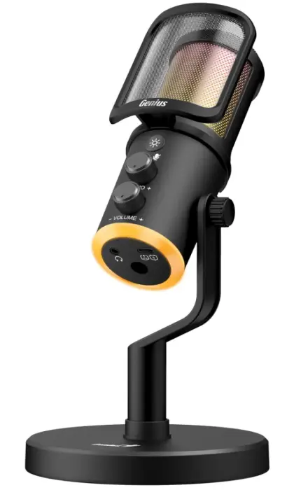 GENIUS streaming mikrophon MIC-S400U/ USB-C/ USB/ black