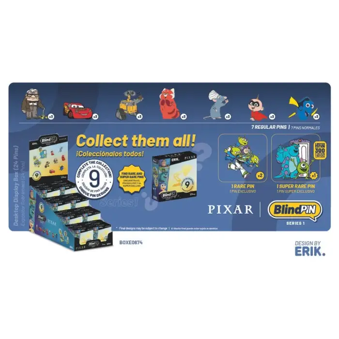 Disney Pixar pins noslēpuma kolekcijas BlindPIN