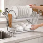 Double-decker stand-up dishwasher drainer — Photo 12